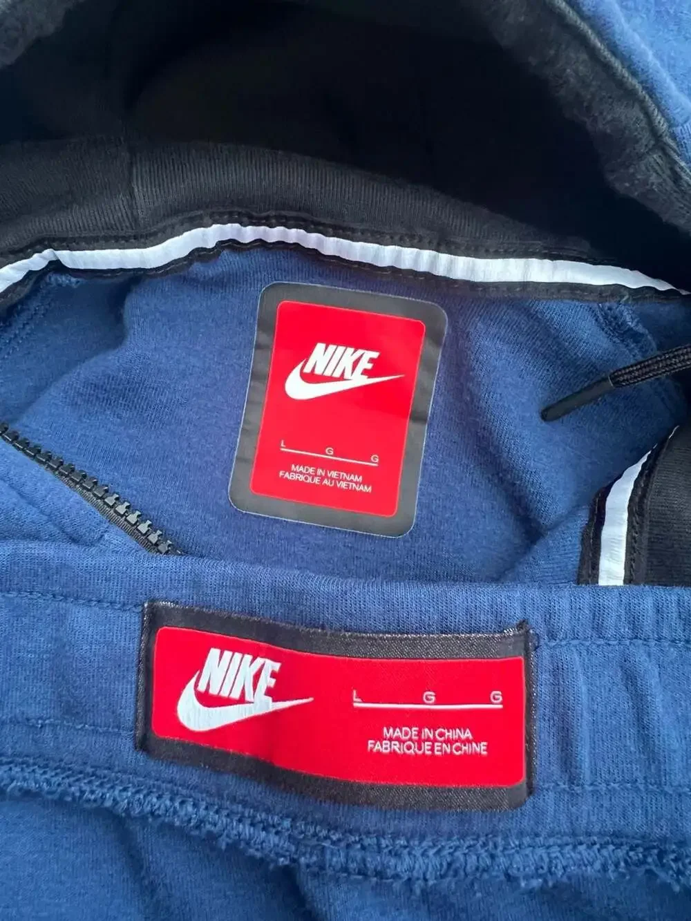 Nike Sportswear Tech Fleece Full-Zip Hoodie and Sweat Pants Set in Midnight Navy